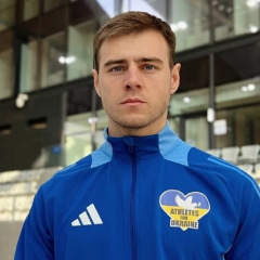 Владислав Гераскевич с флагом Украины