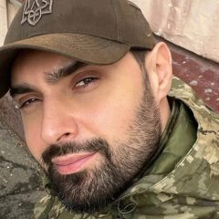 Виталий Козловский в украинской военной форме