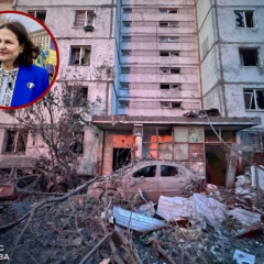 Посол ЕС разговаривает с журналистами
