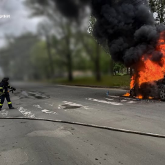 Автомобіль МНС постраждав від нападу