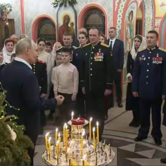 Путин на праздничной проповеди