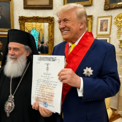 Трамп и Иерусалимский патриарх