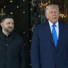 Зеленский и Трамп на встрече