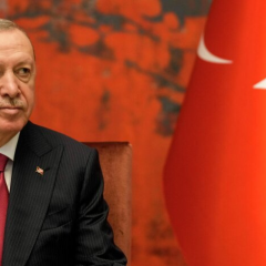 Erdogan and Putin at the negotiations