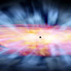 Astronomers detect gas outburst from quasar