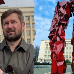 Инсталляция о войне в Ужгороде