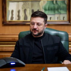 Зеленский и Макрон в Вильнюсе