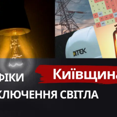 Схема світла на Київщині