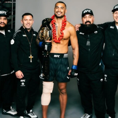 Изображение чемпиона UFC после победы