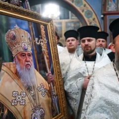Тiло Патрiарха Фiларета прибуло до собору