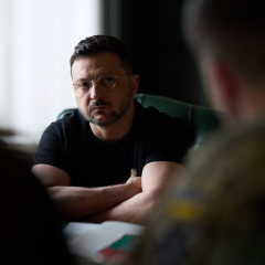 Украинские пехотинцы в форме