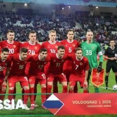 Флаг Украины на стадионе