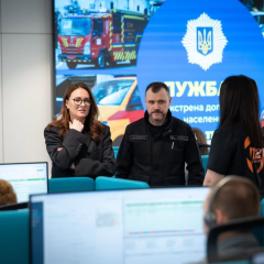 Открытие четвертого центра Службы 112 в Украине