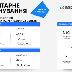 Разминирование 970 гектаров земли в феврале