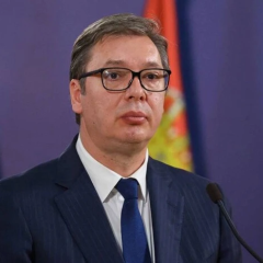 Президент Сербії Александр Вучич на зустрічі