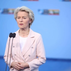 Урсула фон дер Ляєн голосует в ЕС
