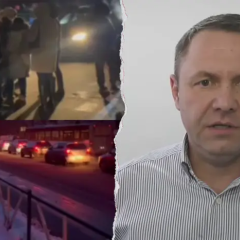 Протест из-за отключения света в Хмельницком