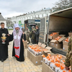 Освящение пасок в Михайловском соборе