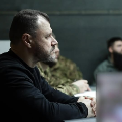 Клименко на совещании с бойцами 'Азова'