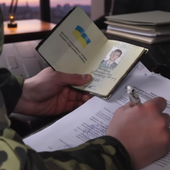 Мобильный блокпост в Украине