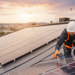 Dismantling of solar panels