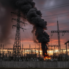 Attacks have left five regions without electricity