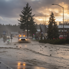 Downpours in California, San Bernardino County