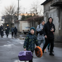 Эвакуация людей из сел Днепропетровщины