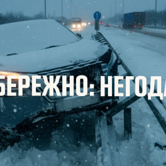Хуртовина и ледяной покров в Украине