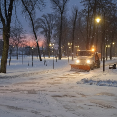 Киев очищают от снега