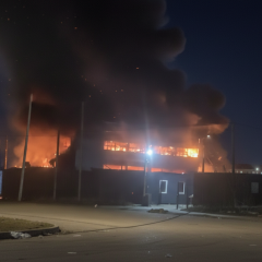 Fire at the drone factory