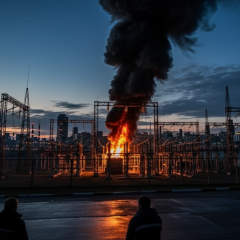 Kyiv without electricity after the attack