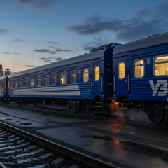 Логотип Укрзалізниці та значок рейтингу