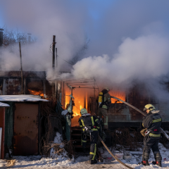 Пожежа на будівництві в Києві: пожежники ліквідували загоряння
