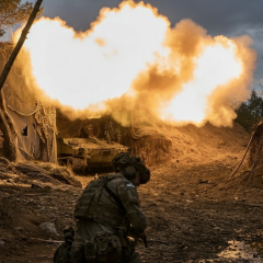 Боевые действия на фронте в Украине