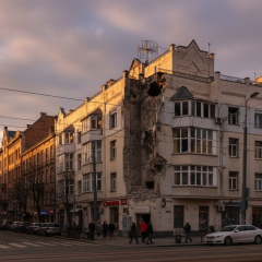 Руйнування у Голосіївському районі, Росія обстріляла Київ