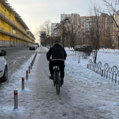 Киев в мороз: травмы от гололеда