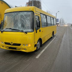 ДТП в Обухові: автобус і пішохід