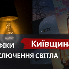 Графік відключення світла Київщина 30 січня