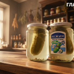 Банка з одним огірком за 70 грн