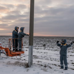 Пошкоджені лінії електропередач в Одеській області