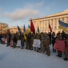 Протест в Черкасах вимагає звільнення керівника поліції