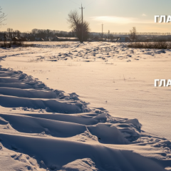 Мужик в зимовому одязі в україні