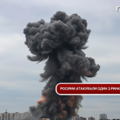 Повреждения на рынке в Харькове
