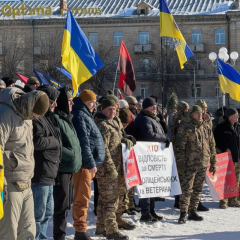 Ветеранский протест в Черкасах