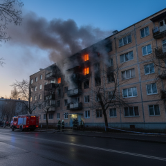 Атака дрону на будинок у Харкові
