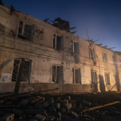 Night shelling of Odessa: damaged buildings and school