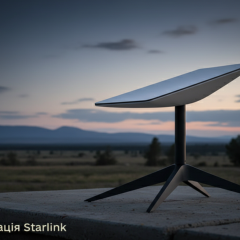 Зображення терміналу Starlink для військових