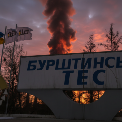 Бурштинська ТЕС після обстрілів відновила подачу тепла