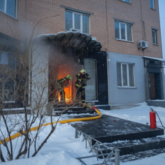 Пожар в киевском салоне красоты